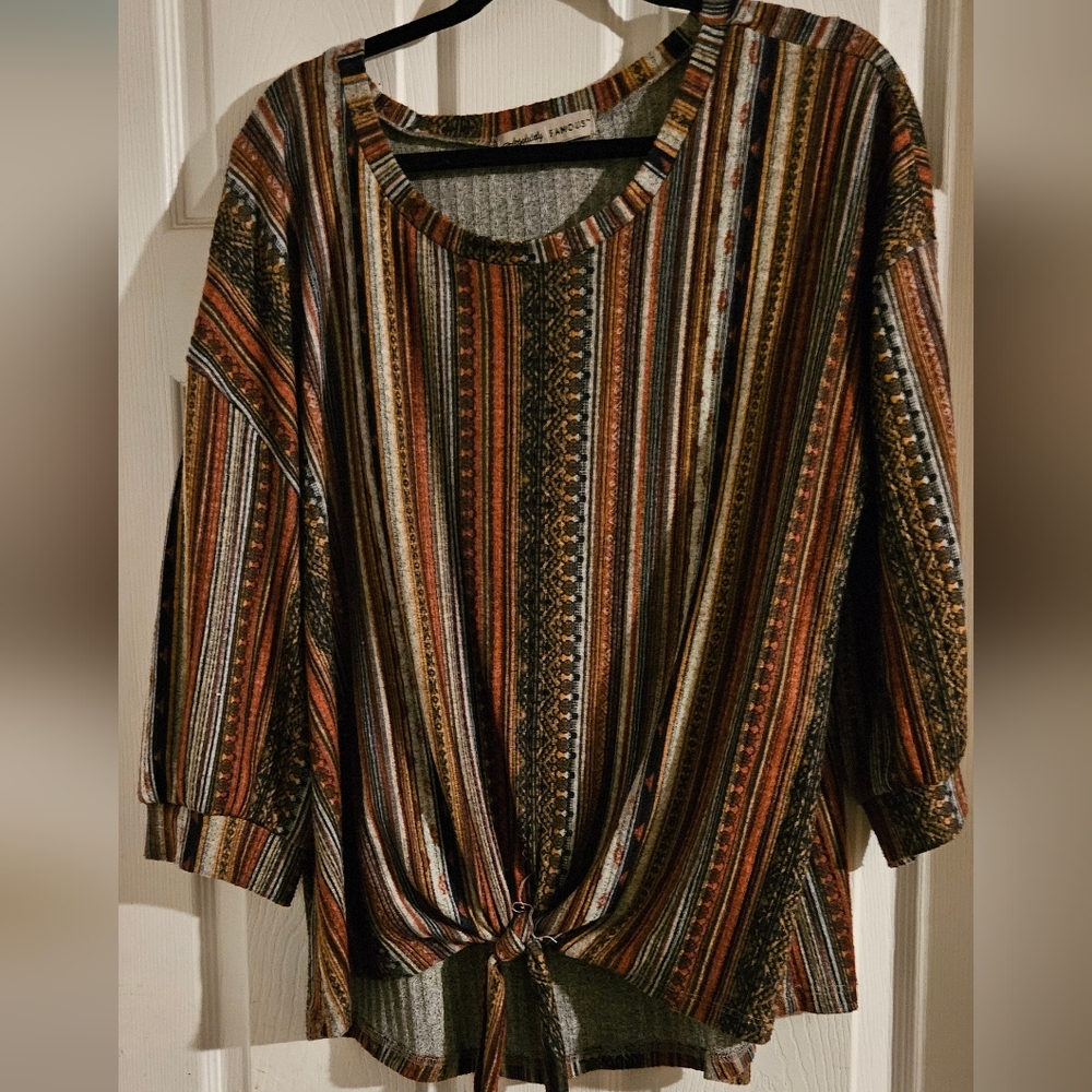 Women's Top with knotted bottom / 1X